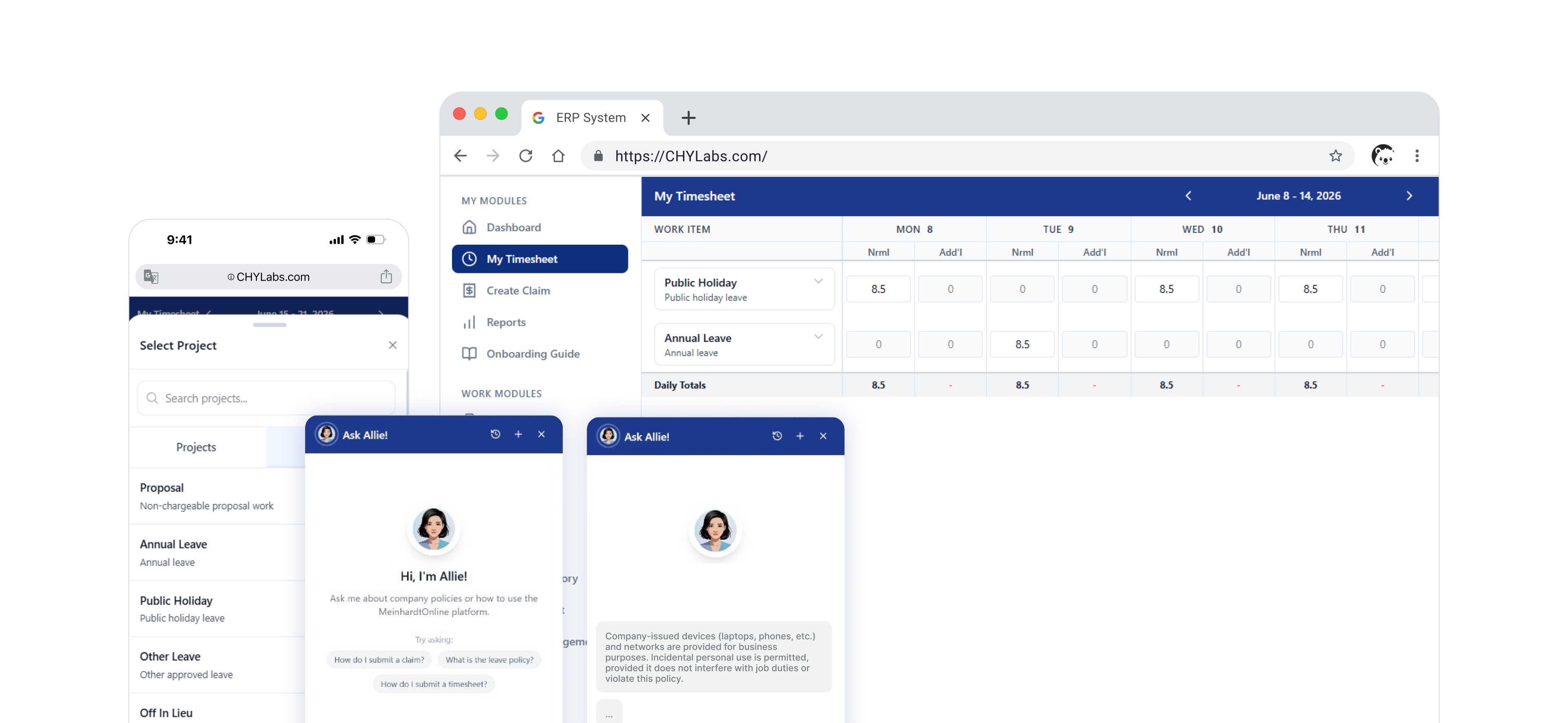 Engineering Firm HR Platform project screenshot